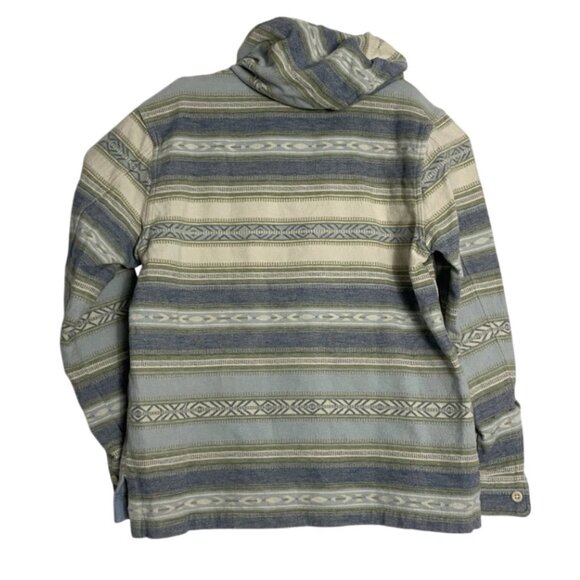 Faherty Brand Mens Long Sleeve 3 Button Hooded Pullover Sweater Size Medium - Picture 2 of 4